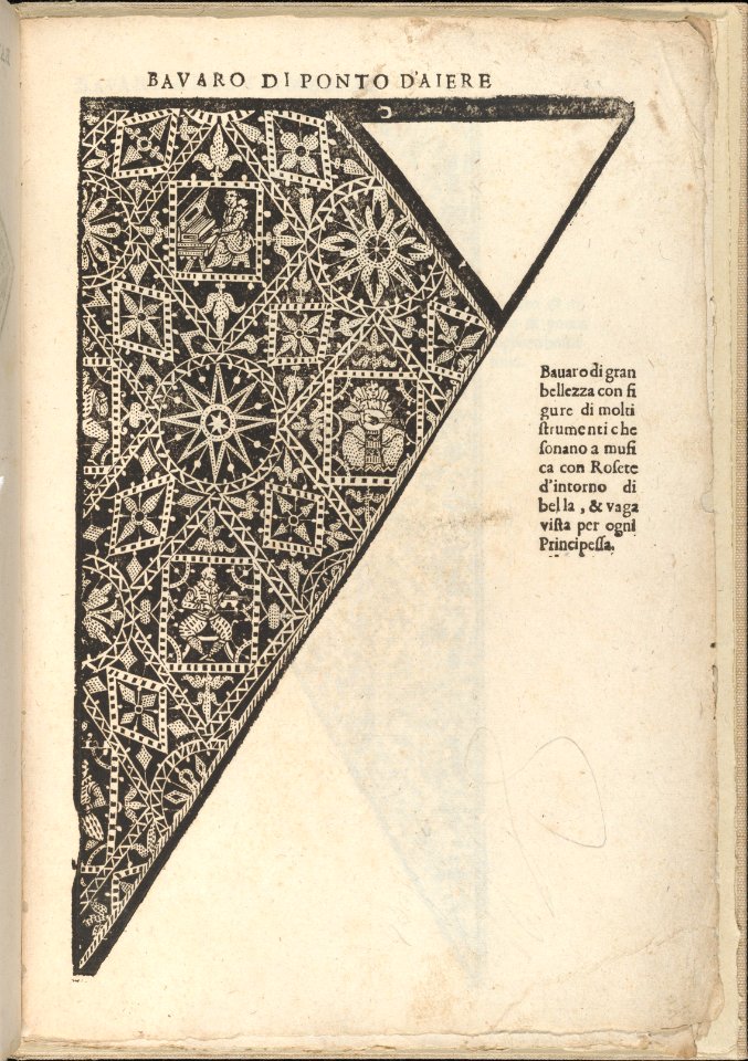 Ornamento nobile...Fatta da Lucretia Romana (Libro V of the Corona), page 11 (recto) MET DP358644