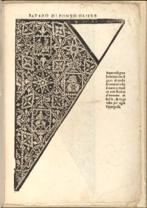 Ornamento nobile...Fatta da Lucretia Romana (Libro V of the Corona), page 11 (recto) MET DP358644
