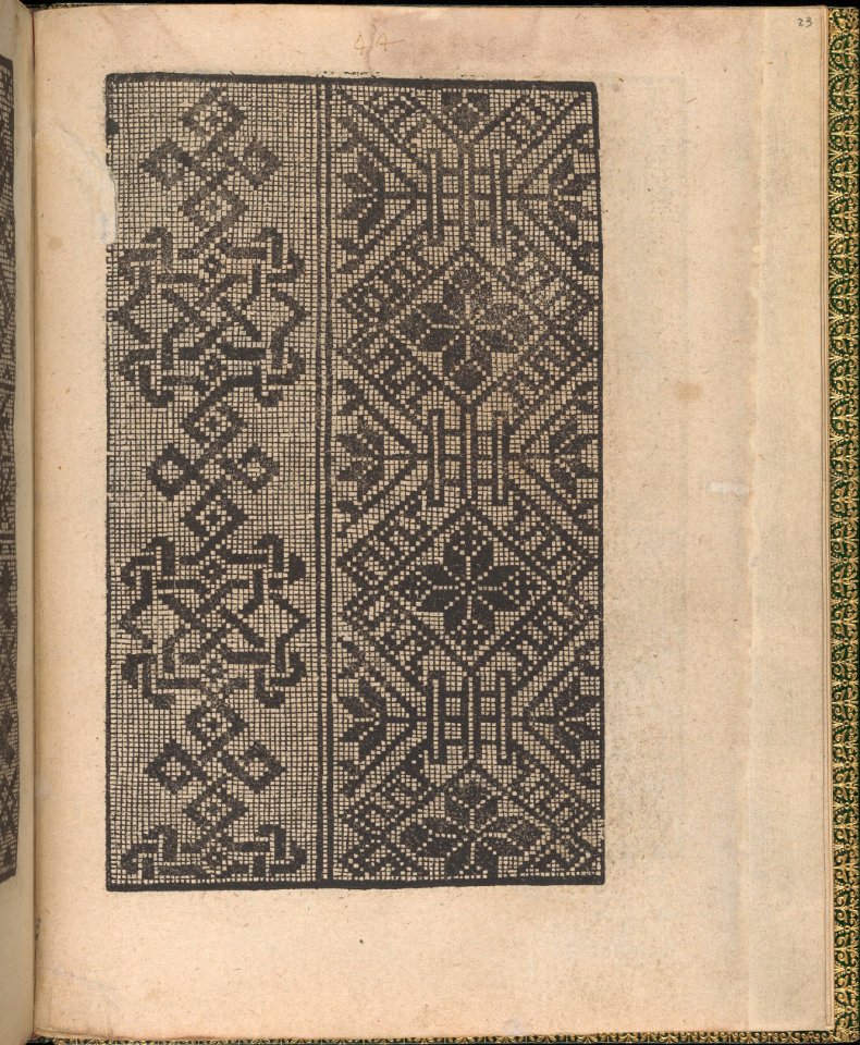 Ornamento delle belle & virtuose donne, page 12 (verso) MET DP360807