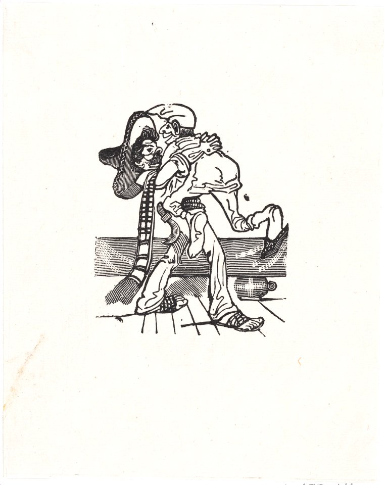 One man lifting another MET DP869521
