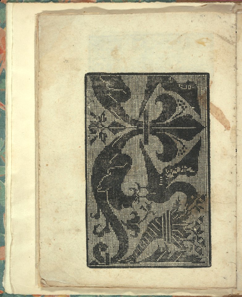 Opera Nova Universali intitulata Corona di racammi, page 15 (verso) MET DP348807
