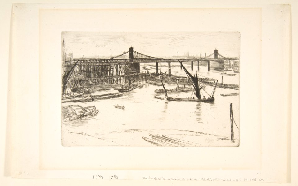 Old Hungerford Bridge MET DP813381