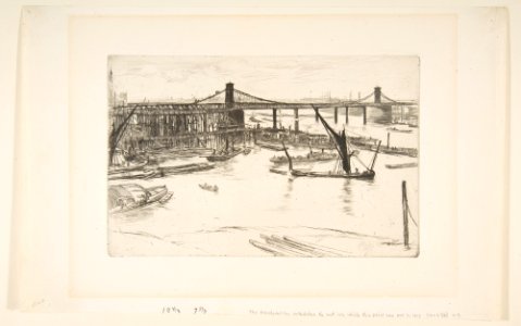 Old Hungerford Bridge MET DP813381