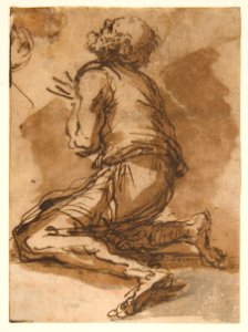 Old Man Kneeling Facing Upper Left MET DP811512