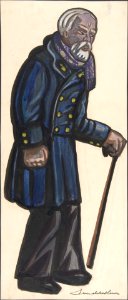 Old man with a cane MET DP804838