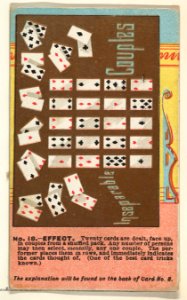 Number 18, Inseparable Couples, from the Tricks with Cards series (N138) issued by W. Duke, Sons & Co. to promote Honest Long Cut Tobacco MET DP865687