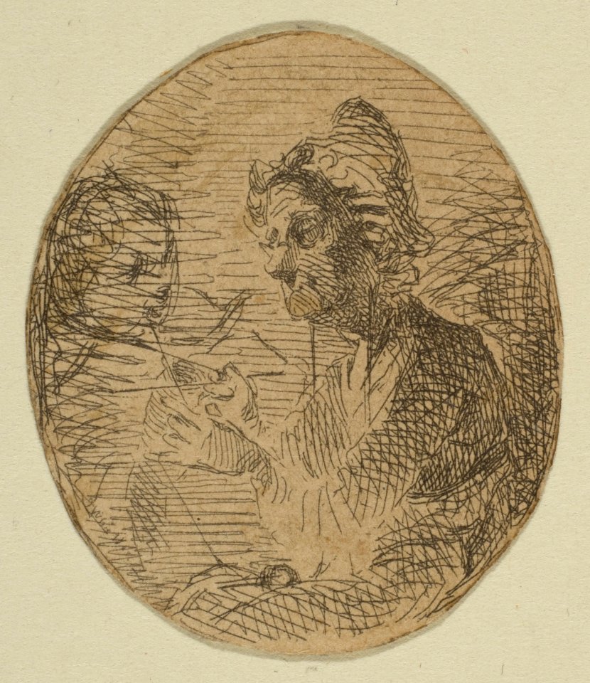 Old Woman and Child in Oval (from Sketches on the Coast Survey Plate) MET DP814849