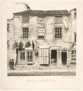 Old House in Rector Street (from Scenes of Old New York) MET DP818542