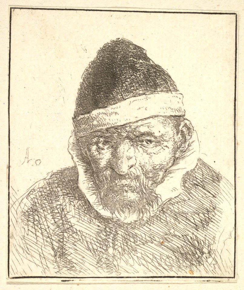 Old Man with White Collar and Pointed Hat MET DP821832