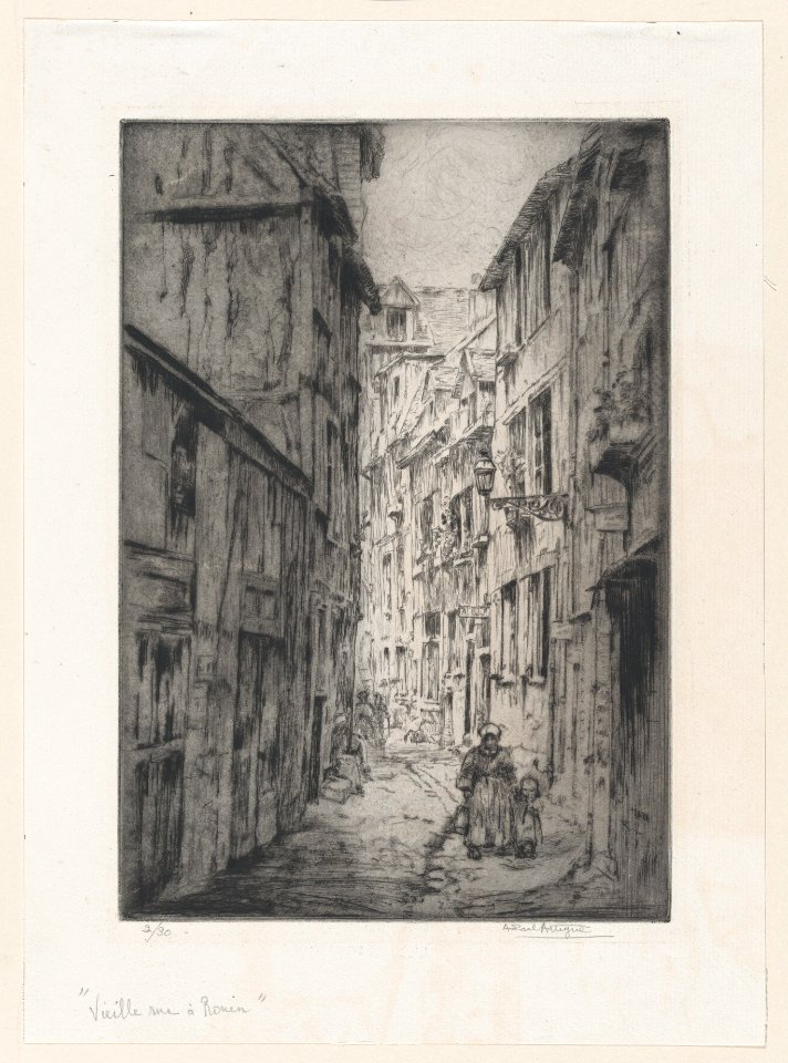 Old Street in Rouen MET DP874053