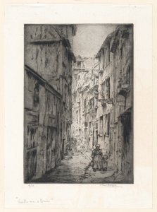 Old Street in Rouen MET DP874053
