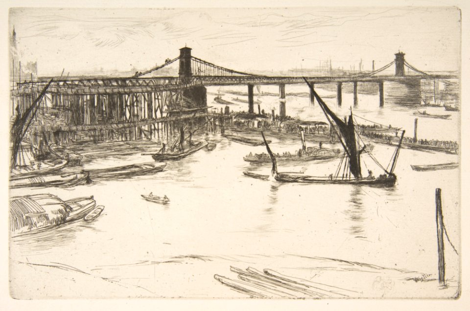 Old Hungerford Bridge MET DP813376