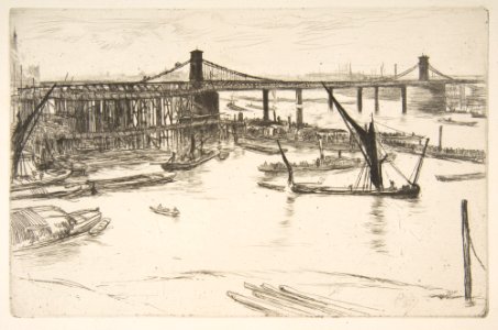 Old Hungerford Bridge MET DP813376