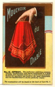 Number 15, Mouchoir du Diable, from the Tricks with Cards series (N138) issued by W. Duke, Sons & Co. to promote Honest Long Cut Tobacco MET DP865684