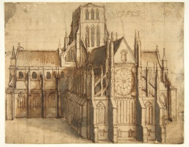 Old St. Paul's Cathedral, London, seen from the East MET DP814891