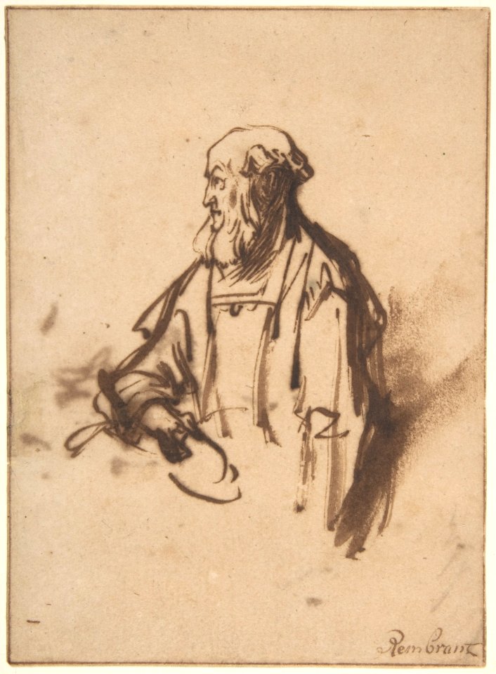 Old Man in Profile MET DP800594