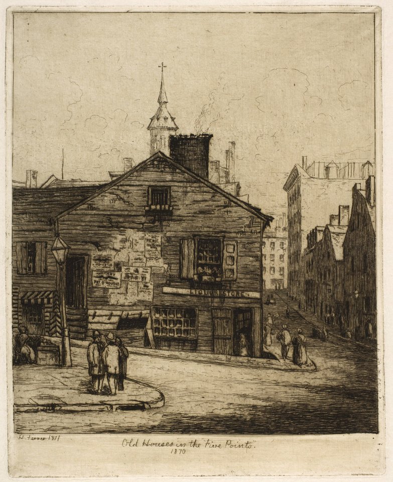 Old Houses in the "Five Points", 1870 (from Scenes of Old New York) MET DP818544