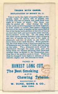 Number 7, Dissolving Card, from the Tricks with Cards series (N138) issued by W. Duke, Sons & Co. to promote Honest Long Cut Tobacco MET DP865844