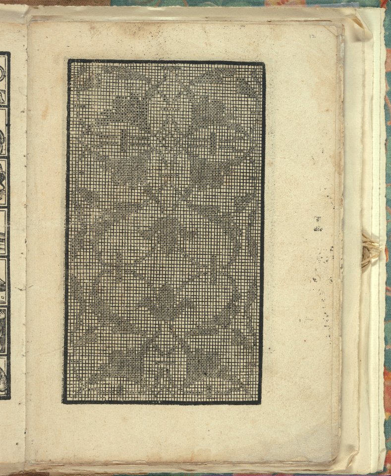 Opera Nova Universali intitulata Corona di racammi, page 12 (recto) MET DP348842