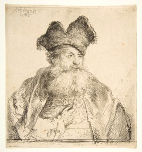 Old Man with a Divided Fur Cap MET DP814565