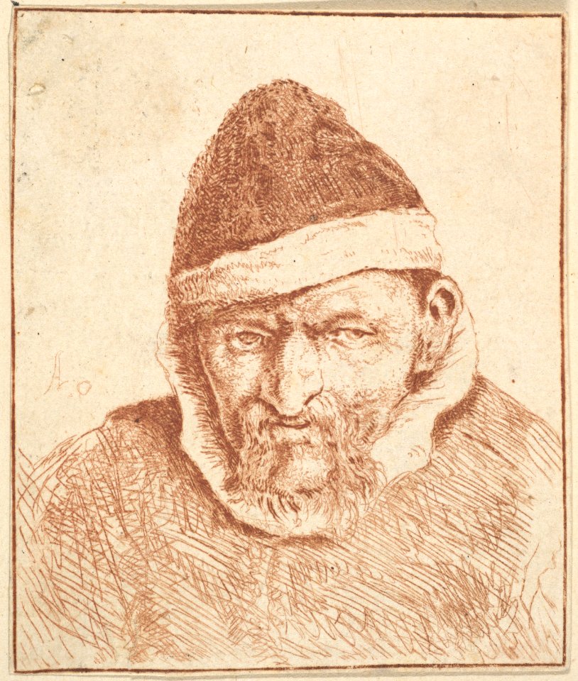 Old Man with White Collar and Pointed Hat MET DP826028