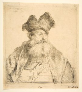 Old Man with a Divided Fur Cap MET DP814564