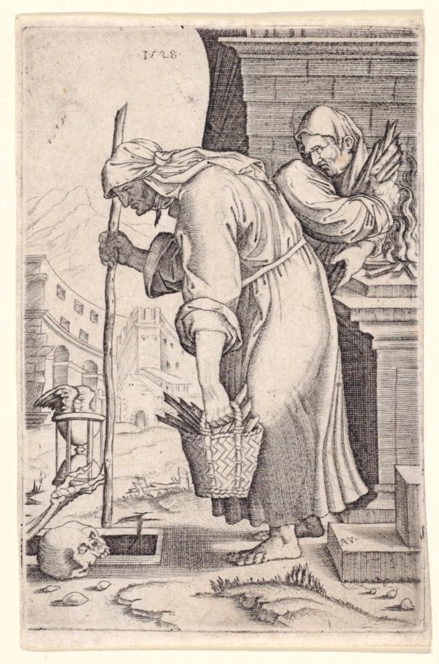 Old Woman Approaching the Grave Met DP888628