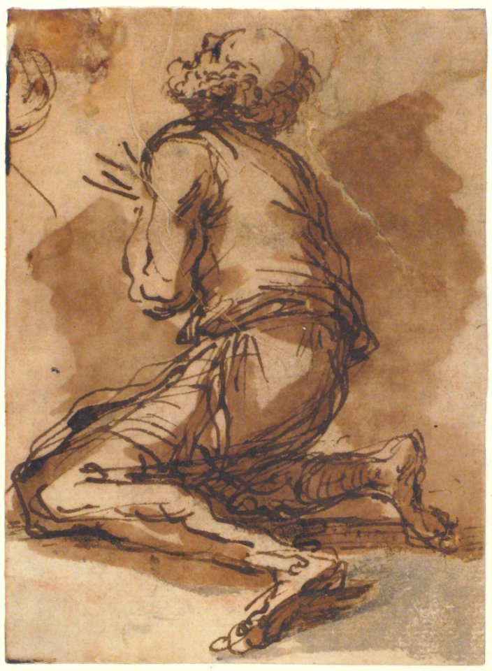 Old Man Kneeling Facing Upper Left MET 1970.101.15