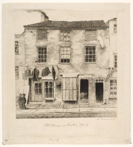 Old House in Rector Street (from Scenes of Old New York) MET DP818545