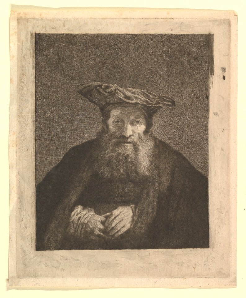 Old Man with Beard and Flat Cap, after Rembrandt MET DP820694