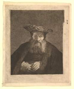 Old Man with Beard and Flat Cap, after Rembrandt MET DP820694