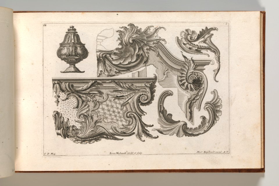 Page from Album of Ornament Prints from the Fund of Martin Engelbrecht MET DP703600