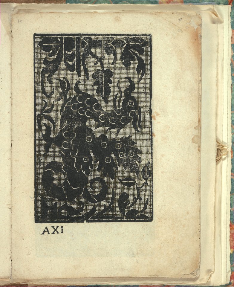 Opera Nova Universali intitulata Corona di racammi, page 23 (recto) MET DP348852