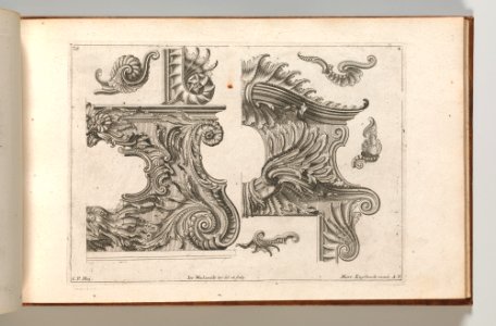 Page from Album of Ornament Prints from the Fund of Martin Engelbrecht MET DP703602