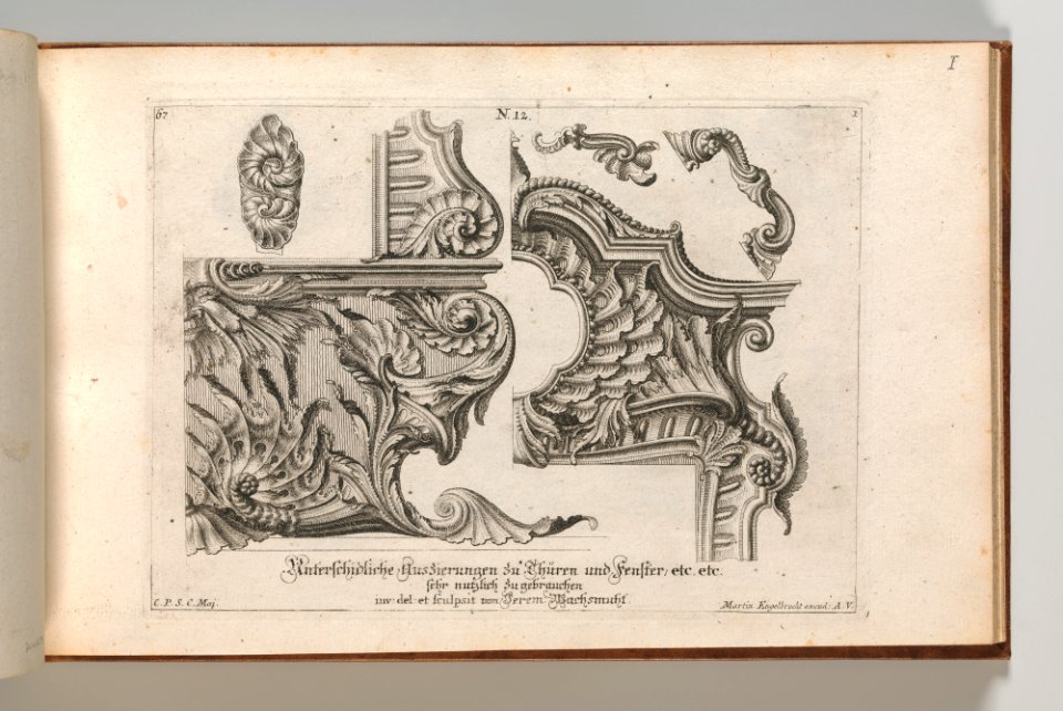 Page from Album of Ornament Prints from the Fund of Martin Engelbrecht MET DP703599