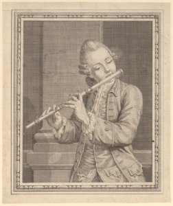 Player of a transverse flute MET DP225968