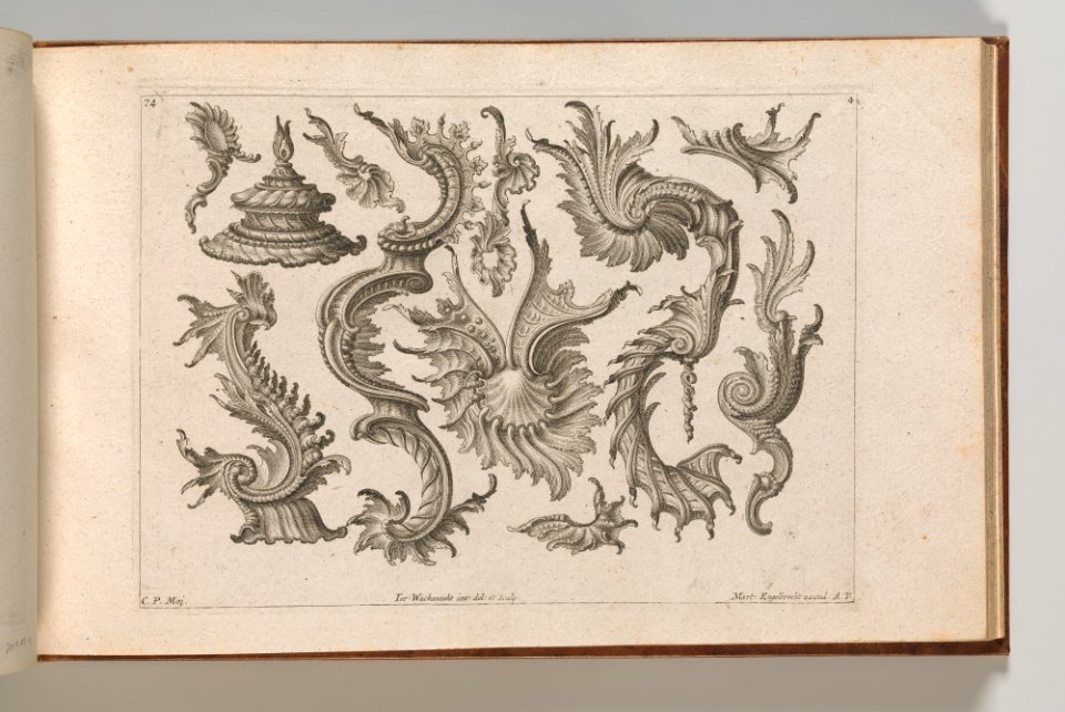 Page from Album of Ornament Prints from the Fund of Martin Engelbrecht MET DP703606