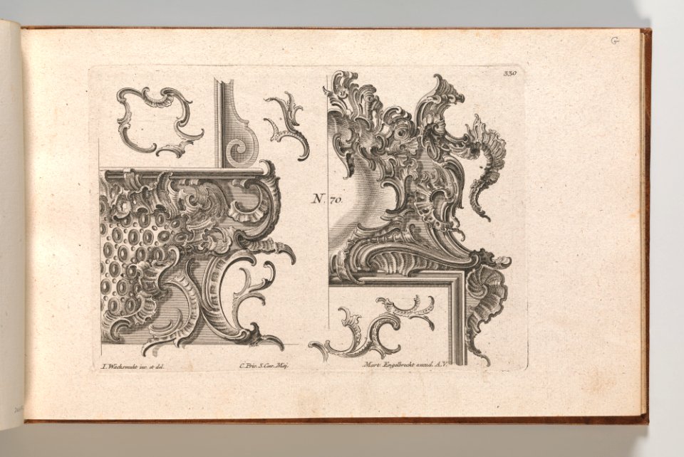 Page from Album of Ornament Prints from the Fund of Martin Engelbrecht MET DP703591