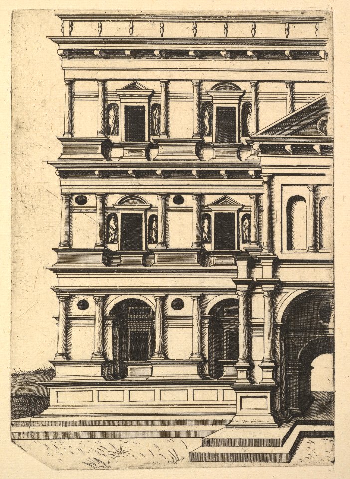 Partial View of a Building -Palatium Claudie- from the series 'Ruinarum variarum fabricarum delineationes pictoribus caeterisque id genus artificibus multum utiles' MET DP823084