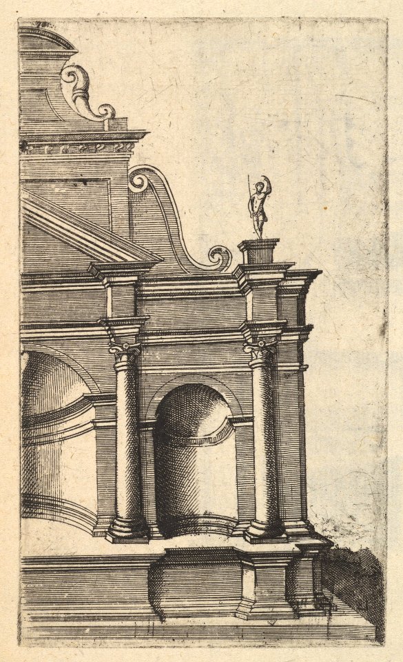 Partial View of a Monument -Mercurii Templum- from the series 'Ruinarum variarum fabricarum delineationes pictoribus caeterisque id genus artificibus multum utiles' MET DP823074