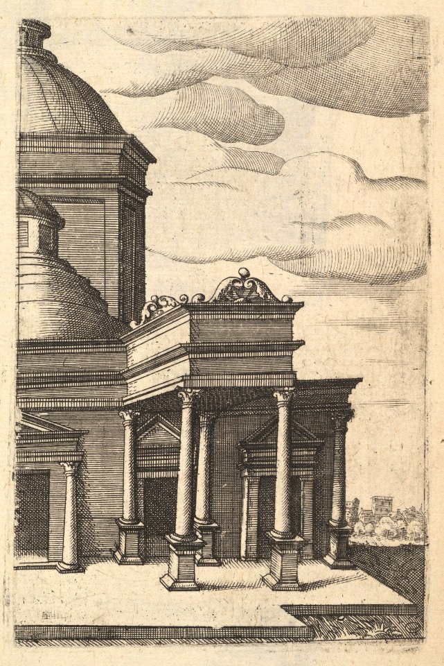 Partial view of a Building -Templum Veneris- from the series 'Ruinarum variarum fabricarum delineationes pictoribus caeterisque id genus artificibus multum utiles' MET DP823070