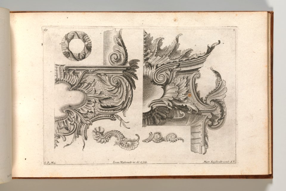 Page from Album of Ornament Prints from the Fund of Martin Engelbrecht MET DP703601