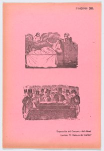 Page 30- separation of the body from the soul and th carboard doll, from '36 Grabados' (Mexico, 1943) MET DP872852