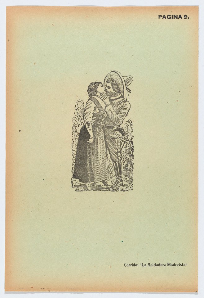 Page 9- a man and woman kissing, from '36 Grabados' (Mexico, 1943) MET DP872831