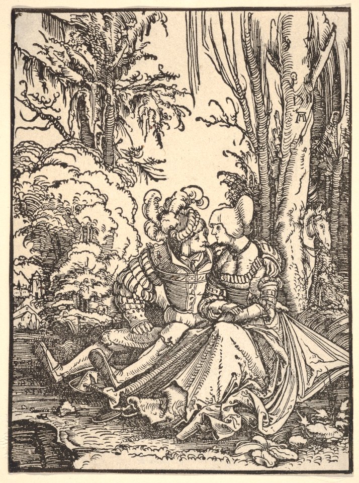 Pair of Lovers in the Forest MET DP832997