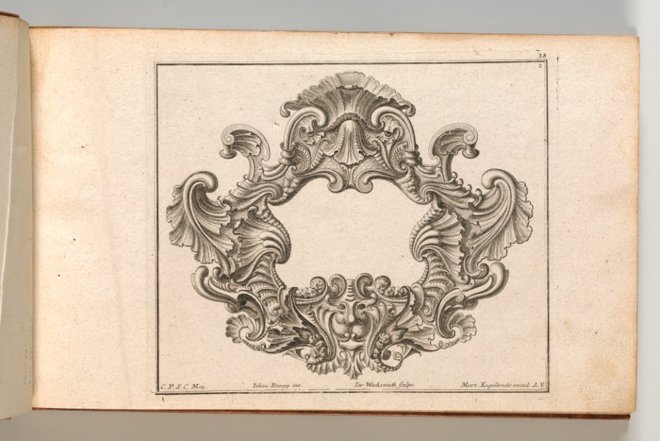 Page from Album of Ornament Prints from the Fund of Martin Engelbrecht MET DP703566