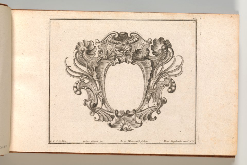Page from Album of Ornament Prints from the Fund of Martin Engelbrecht MET DP703569