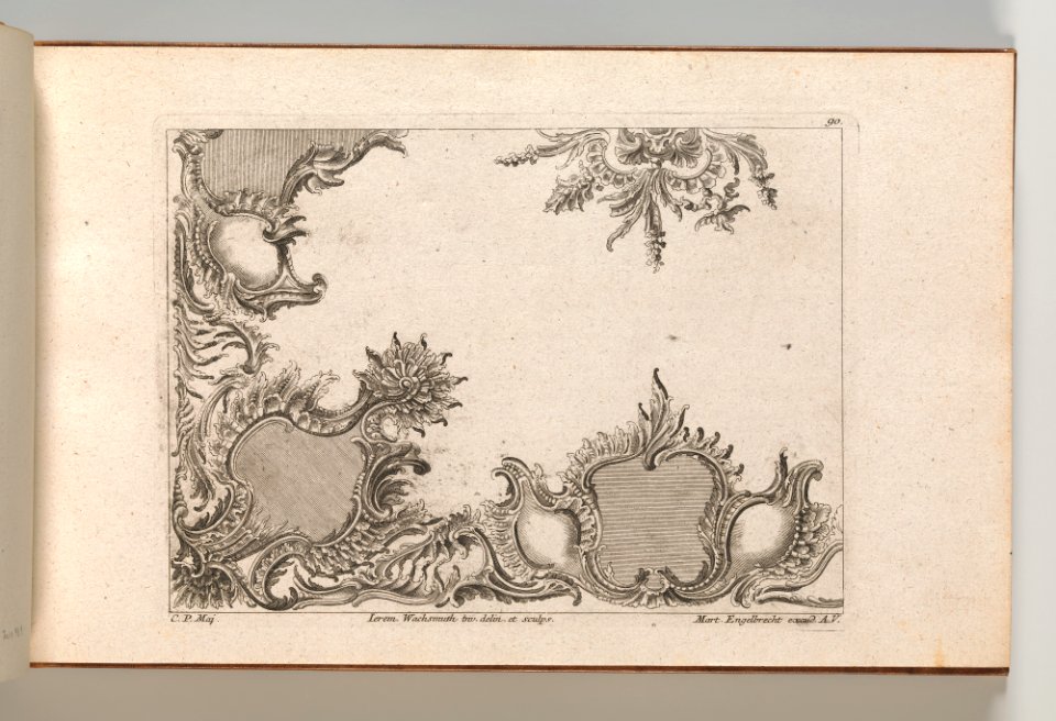 Page from Album of Ornament Prints from the Fund of Martin Engelbrecht MET DP703574