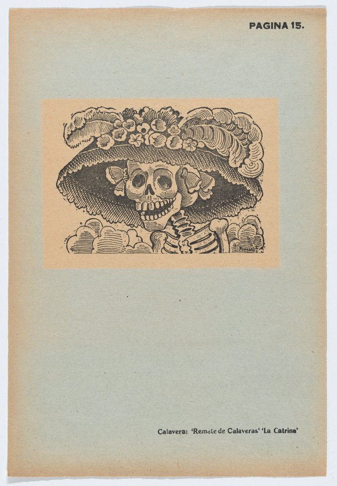 Page 15- Catrina (calavera), from '36 Grabados' (Mexico, 1943) MET DP872837