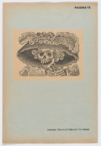 Page 15- Catrina (calavera), from '36 Grabados' (Mexico, 1943) MET DP872837